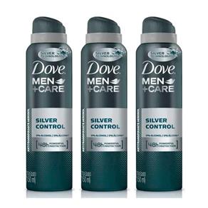 Kit 3 Desodorante Aerosol Dove Men Care Antibac Masculino 89g