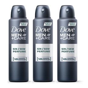 Kit Desodorante Aerosol Dove Men Care Sem Perfume Masculino 89g 3 Unidades