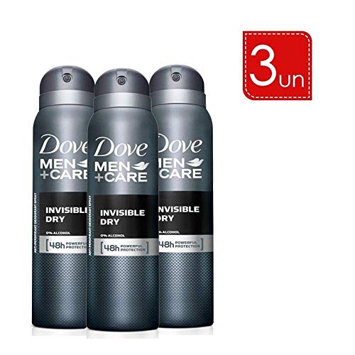 Kit Desodorante Aerosol Dove Men Invisible Dry 89g/150ml - 3 Unidades