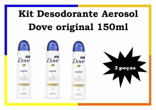Kit Desodorante Aerosol Dove Original 150Ml