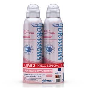 Kit Desodorante Aerosol JohnsoNºs Dry Action 2 Unidades