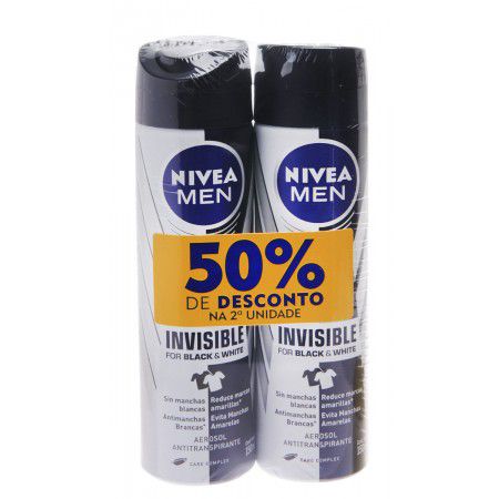 Kit Desodorante Aerosol Nivea Men Invisible For Black White - Beiersdorf Industria e Comercio Ltda.