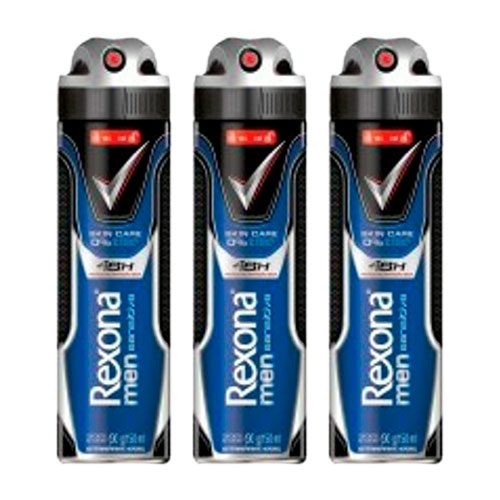 Kit Desodorante Aerosol Rexona Ap Sensitive 150ml 3 Unidades