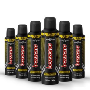 Kit Desodorante Aerossol Bozzano Anti Extreme com 6 Unidades