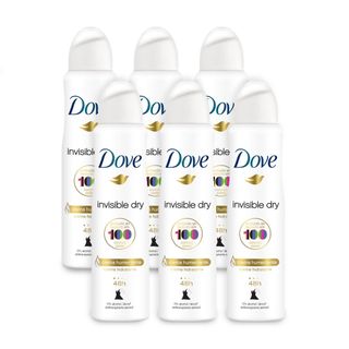 Kit Desodorante Aerossol Dove Antitranspirante Invisible Dry 150ml Leve 6 Pague 4