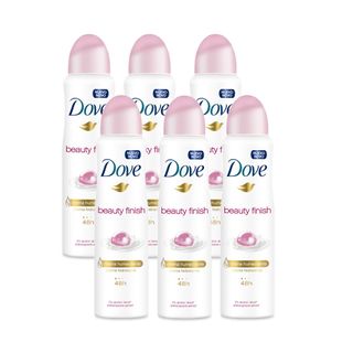 Kit Desodorante Aerossol Dove Beauty Finish 150ml 6 Unidades