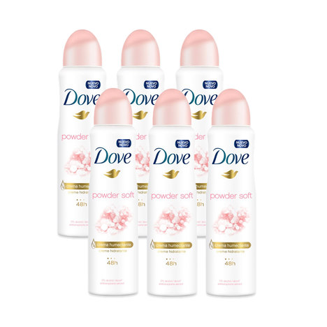 Kit Desodorante Aerossol Dove Powder Soft 150Ml 6 Unidades