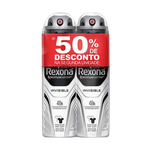 Kit 2 Desodorante Aesorol Rexona Invisible Masculino 90g