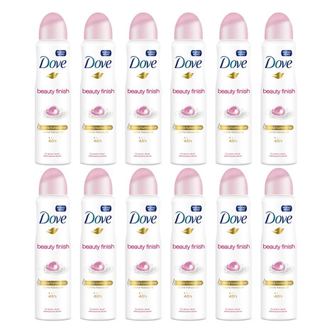 Kit Desodorante Antitranspirante Aerosol Dove Beauty Finish 12X150ml Leve Mais e Pague Menos