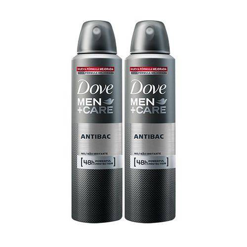Kit Desodorante Antitranspirante Aerosol Dove Men+Care Antibac 150mL Leve 3 Pague 2
