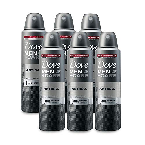 Kit Desodorante Antitranspirante Aerosol Dove Men +Care Antibacteriano 6x150ml Leve Mais e Pague Menos