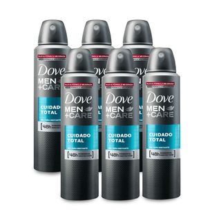 Kit Desodorante Antitranspirante Aerossol Dove Men Cuidado Total 150ml Leve 6 Pague 4
