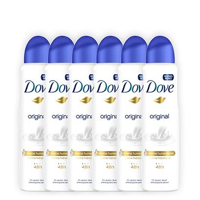 Kit Desodorante Antitranspirante Dove Original Aerosol 150ml 6 Unidades
