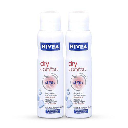 Kit Desodorante Antitranspirante Nivea Dry Comfort Aerosol
