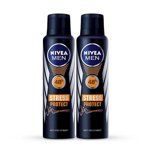 Kit Desodorante Antitranspirante Nivea Men Stress Protect Aerosol
