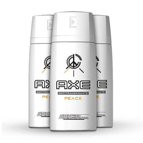Kit Desodorante Antitranspirante Novo Axe Peace Aerosol
