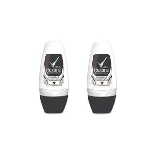 Kit Desodorante Antitranspirante Rollon Rexona Invisible 50ml 50% na 2 Unidade