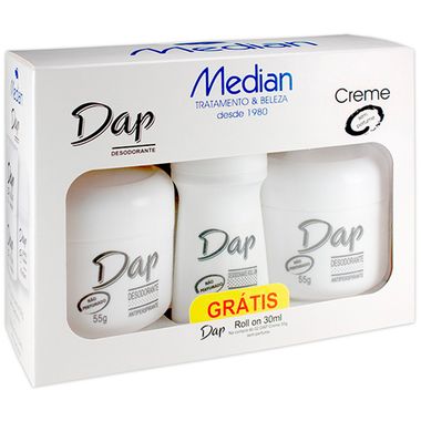 Kit Desodorante Creme Dap Grátis Roll-On 30ml