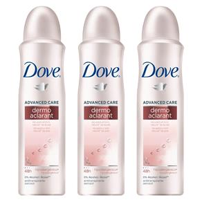 Kit Desodorante Dove Aerosol - Feminino Dermo Aclarant - 100g