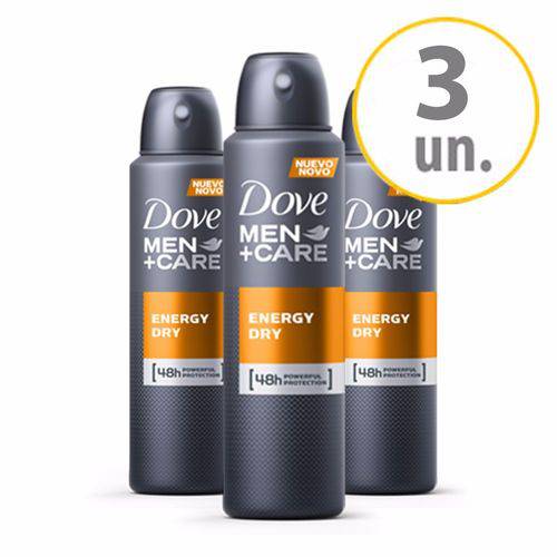 Kit Desodorante Dove Men + Care Energy Dry 150ML 3UNI