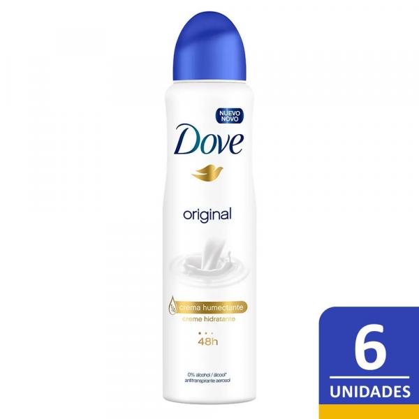 Kit Desodorante Dove Original Aerosol - 150ml C/6 Un