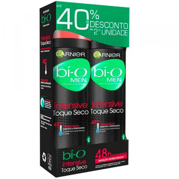 Kit Desodorante Garnier Bi-o Men Aerosol Intensive Toque Seco 150ml C/2unid - Bio