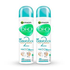 Kit Desodorante Garnier Bí-O OdorBlock2 Feminino Aerosol