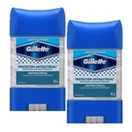 Kit Desodorante Gillette Clear Gel Antibacterial 82g C/ 2un