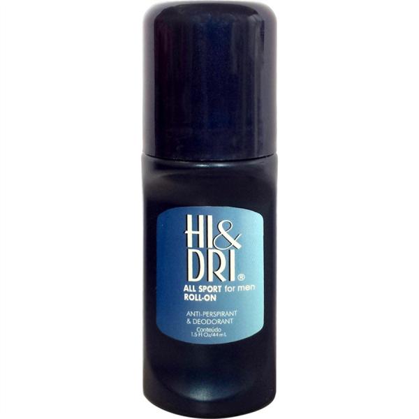 Kit Desodorante Hi Dri Roll-On All Sport For Men 44ml - 6 Unidades - Hidri