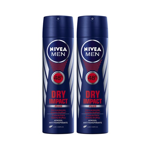Kit Desodorante Nivea Aerosol C/50% Desc.na 2ª Un.Masculino Dry Impact