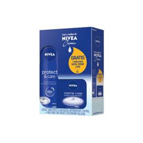 Kit Desodorante Nivea Aerosol Protect & Care + Sabonete Nivea Creme Care