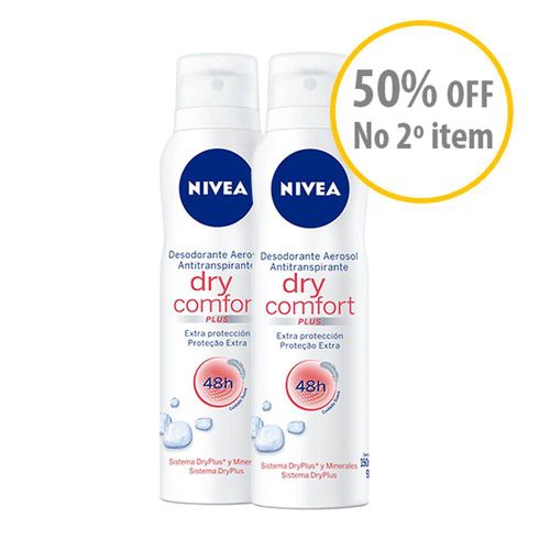 Kit Desodorante Nivea Dry Comfort Aerosol