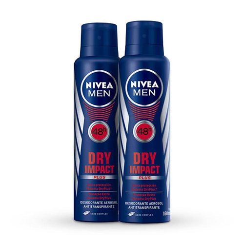Kit Desodorante Nivea For Men Dry Impact Aerosol