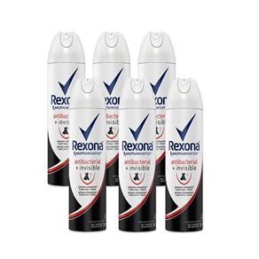 Kit Desodorante - Rexona Antibacteriano Invisible - 150ml 6 Unidades