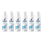 Kit Desodorante Rexona Cotton Dry 48 Horas Aerosol Feminino 150ml com 6 Unidades