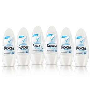 Kit Desodorante Rexona Roll On Cotton Feminino 50g 6 Unidades