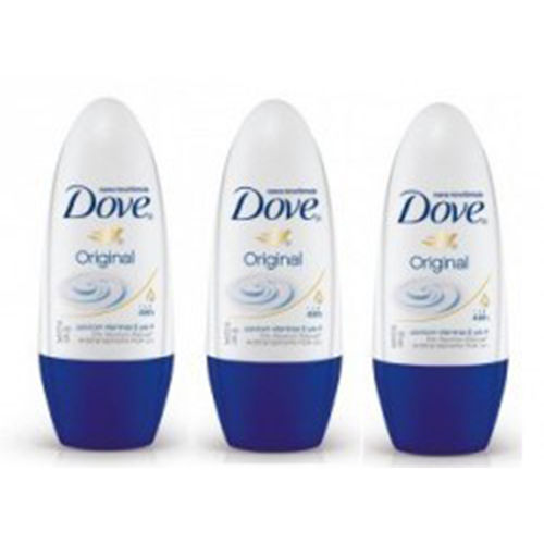 Kit Desodorante Roll On Dove Original 3x50ml + 25%Desconto