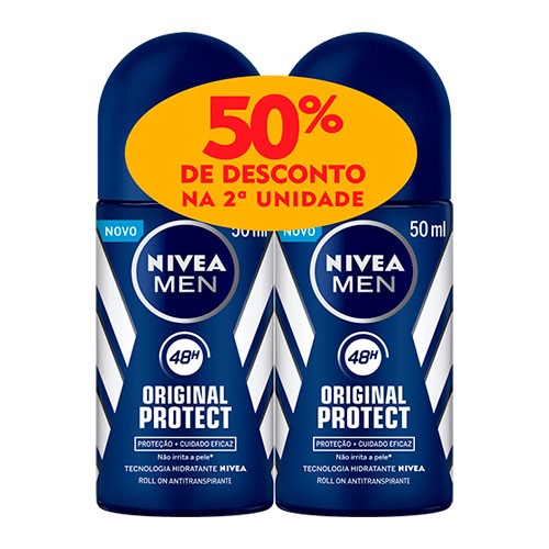Kit Desodorante Roll-On Nivea Original 2 Unidades