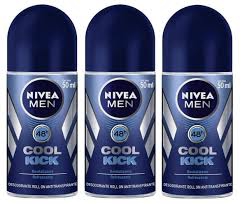 Kit 3 Desodorante Rollon Nivea Men Cool Kick 50ml