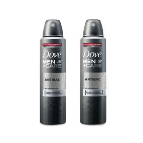 Kit 2 Desodorantes Aerossol Antitranspirante Dove Men Antibacteriano 150ml