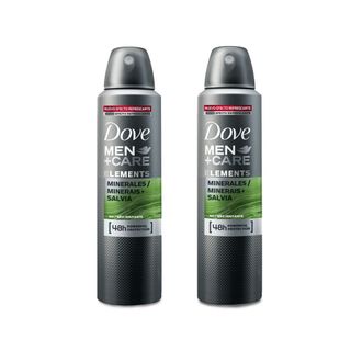 Kit 2 Desodorantes Aerossol Antitranspirante Dove Men Minerais + Sálvia 150ml - 50% Off 2ªun