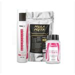 Kit Detox Anti-queda - (shampoo, Argila Preta E Suplem)