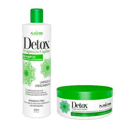 Kit Detox Oxigenação Capilar Plancton Shampoo 250ml e Máscara 250g