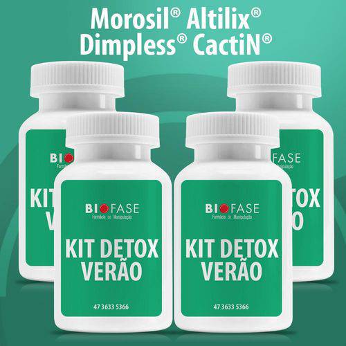Kit Detox Verão - Morosil® CactiN® Altilix® Dimpless® - com Selos de Autenticidade