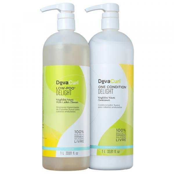 Kit Deva Curl Delight Shampoo 1000 Ml Condicionador 1000ml