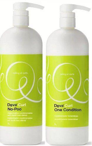 Kit Deva Curl No-poo+ One Cond 2x1l + Mascara Heavem 250gr