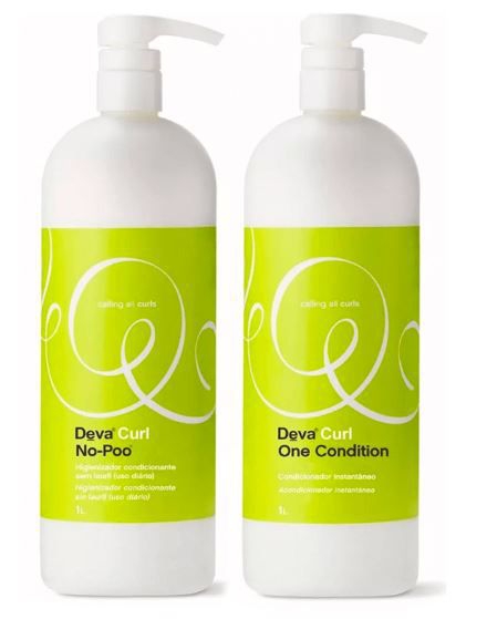 Kit Deva Curl No-Poo + One Condition 2x1L + BRINDE