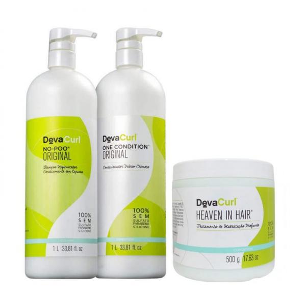 Kit Deva Curl One Condition+No Poo+Heaven In Hair