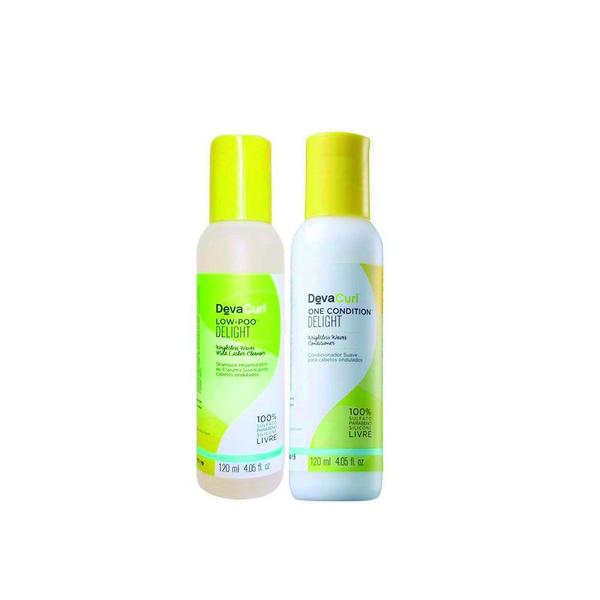 Kit Deva Curl Shampoo Deva Curl Delight Low Poo + Condicionador Deva Curl Delight One Condition - 120ml