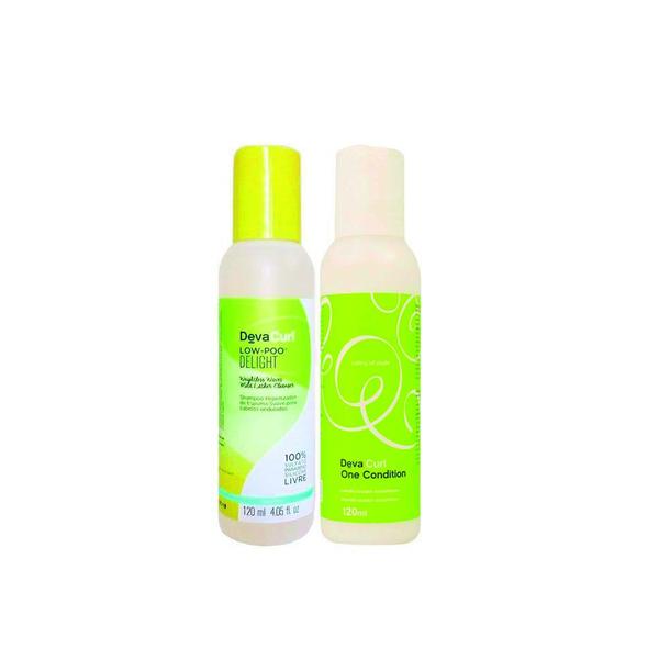 Kit Deva Curl Shampoo Deva Curl Delight Low Poo + Condicionador One Condition - 120ml